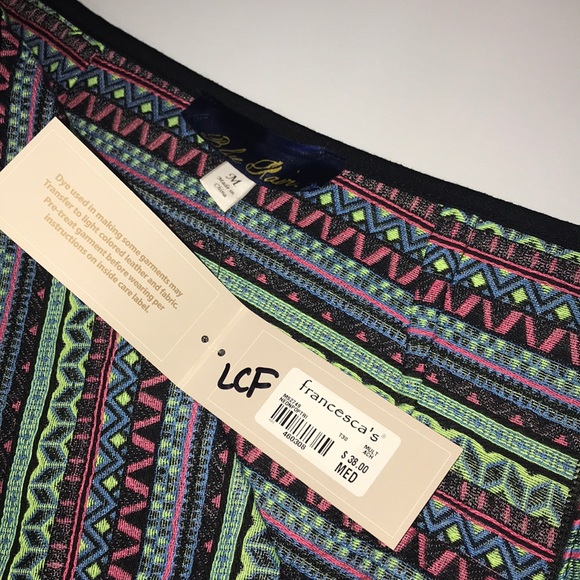 NWT Blue Rain Aztec patterned skirt ▪️sz M - Picture 7 of 8